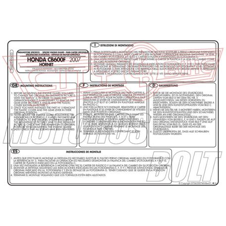 Bukócső Honda Hornet 600 / Hornet 600 ABS (07-10) / Hornet 600 (11-13) GIVI