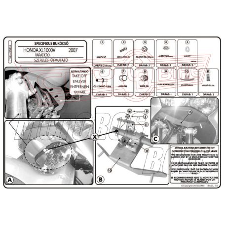 Bukócső Honda XL 1000V Varadero / ABS (07-12) GIVI