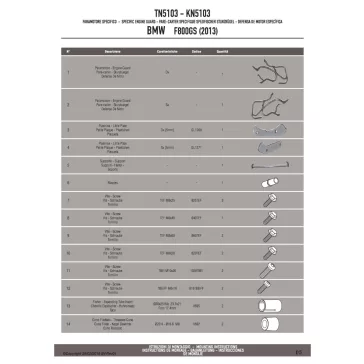 Bukócső BMW F 800 GS (13-17) GIVI