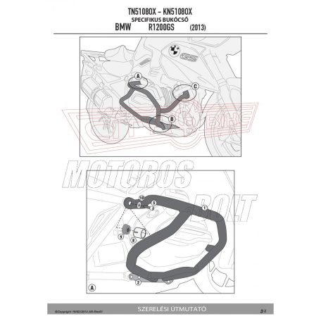 Bukócső BMW R 1200 GS (13-18) / BMW R 1200 R (15-18) / BMW R 1200 RS (15-18) GIVI inox GIVI