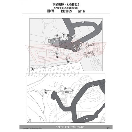 Bukócső BMW R 1200 GS (13-18) / BMW R 1200 R (15-18) / BMW R 1200 RS (15-18) GIVI inox GIVI