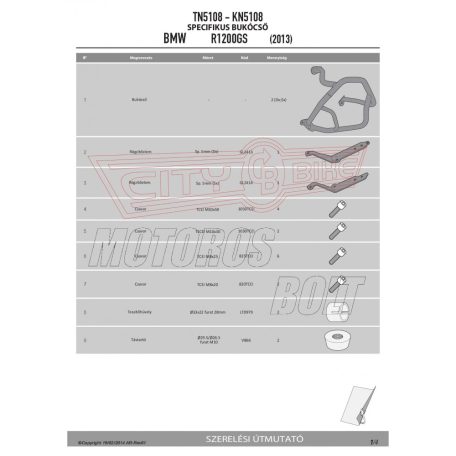Bukócső BMW R 1200 GS (13-18) / BMW R 1200 R (15-18) / BMW R 1200 RS (15-18) GIVI