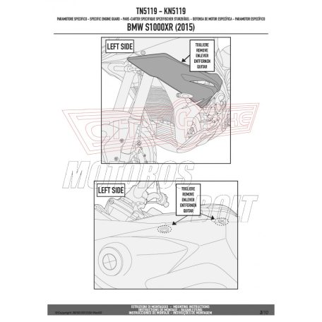 Bukócső BMW S 1000 XR (2015-2019) GIVI