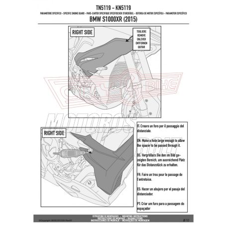 Bukócső BMW S 1000 XR (2015-2019) GIVI