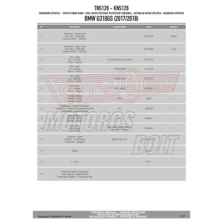 Bukócső BMW G 310 GS (2017-2026) GIVI