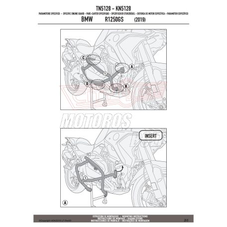 Bukócső BMW R 1250 GS (2019-2023) / BMW R 1250 R (2019-2024) / BMW R 1250 RS (2019-2021) GIVI