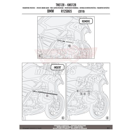 Bukócső BMW R 1250 GS (2019-2023) / BMW R 1250 R (2019-2024) / BMW R 1250 RS (2019-2021) GIVI