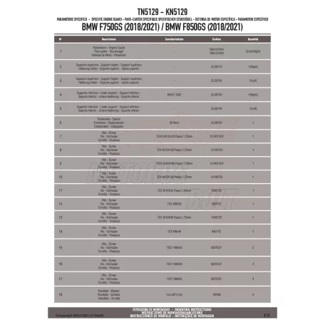 Bukócső BMW F 750 GS (18-23) / F 850 GS (18-23) GIVI