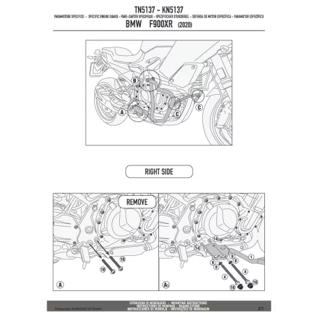 Bukócső BMW F 900 XR (2020-2025) GIVI