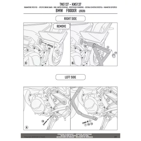Bukócső BMW F 900 XR (2020-2025) GIVI