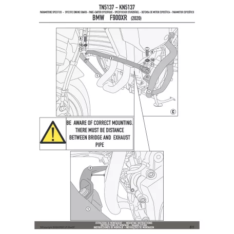 Bukócső BMW F 900 XR (2020-2025) GIVI