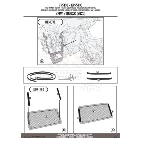 Bukócső BMW S 1000 XR (20 > 24) GIVI