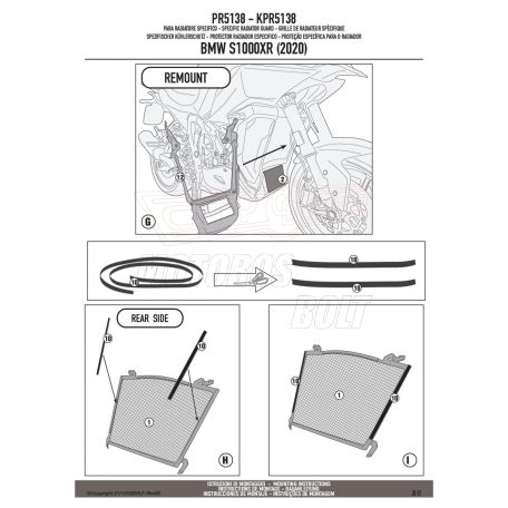 Bukócső BMW S 1000 XR (20 > 24) GIVI
