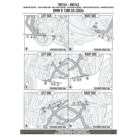 Bukócső BMW R 1300 GS (2024-2026) GIVI