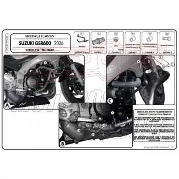 Bukócső Suzuki GSR 600 (06-11) GIVI