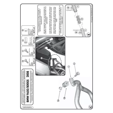   Bukócső BMW F 650 GS / F 700 GS (13-17) / BMW F 800 GS (08-17) GIVI