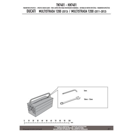 Bukócső DUCATI MULTISTRADA 1200 (11-14) GIVI