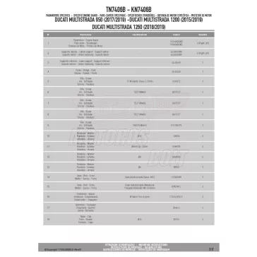  Bukócső Ducati Multistrada 950(2017-2018)/Ducati Multistrada950 S(2019-2021)/Ducati Multistrada 1200(2015-2018)/ Ducati Multistrada 1260 (2018-2020) GIVI