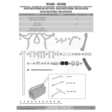 Bukócső Ducati Multistrada 950(2017-2018)/Ducati Multistrada950 S(2019-2021)/Ducati Multistrada 1200(2015-2018)/ Ducati Multistrada 1260 (2018-2020) GIVI
