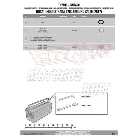 Bukócső Ducati Multistrada Enduro 1200 (2016-2018), Multistrada Enduro 1260 (19 > 21) GIVI
