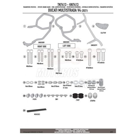 Bukócső Ducati Multistrada V4 - V4 S (21 > 24) GIVI