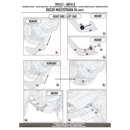 Bukócső Ducati Multistrada V4 - V4 S (21 > 24) GIVI