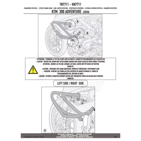 Bukócső KTM 390 Adventure (20 > 24) GIVI