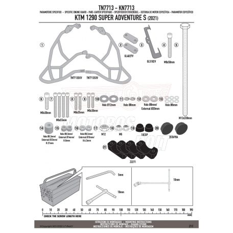 Bukócső KTM 1290 Super Adventure S (21 > 23) GIVI