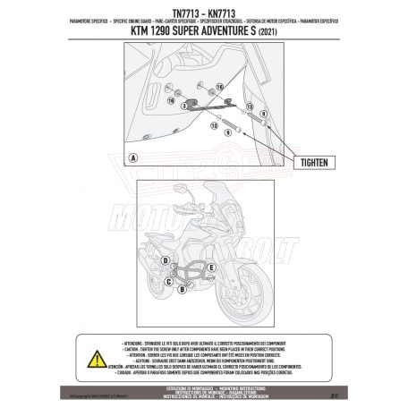 Bukócső KTM 1290 Super Adventure S (21 > 23) GIVI