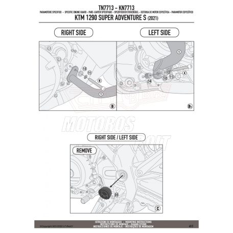 Bukócső KTM 1290 Super Adventure S (21 > 23) GIVI