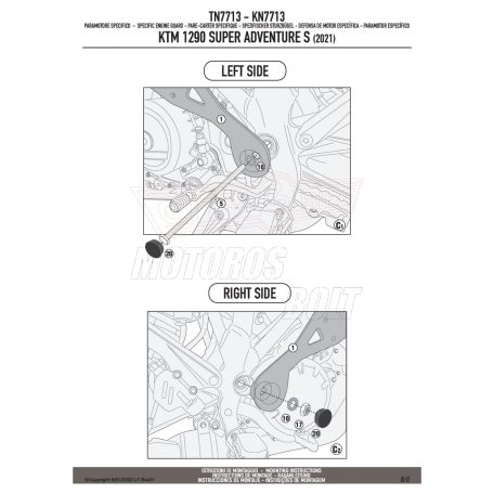 Bukócső KTM 1290 Super Adventure S (21 > 23) GIVI