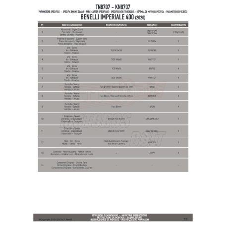 Bukócső Benelli Imperiale 400 2020 GIVI