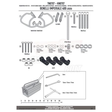 Bukócső Benelli Imperiale 400 2020 GIVI