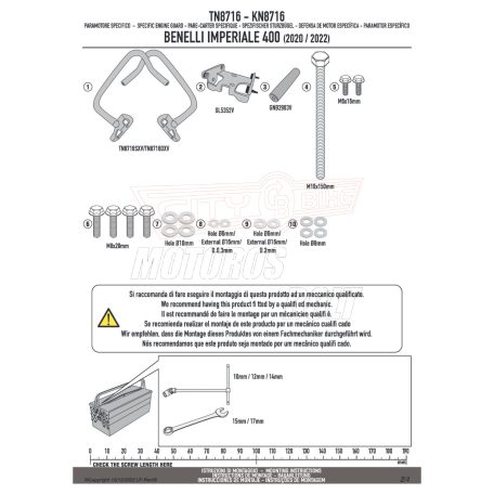 Bukócső Benelli Imperiale 400 (2020-2024) GIVI