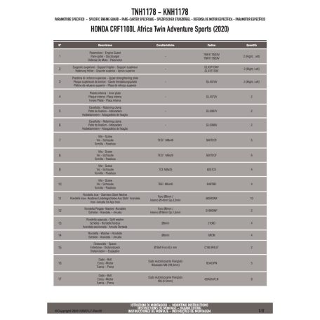 Felső bukócső HONDA CRF1100L Africa Twin Adventure Sports (2020-2023) GIVI