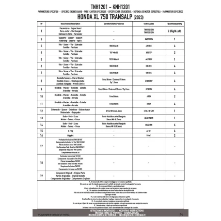 Felső bukócső HONDA XL 750 Transalp (2023-2025) GIVI