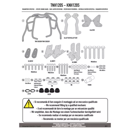 Felső bukócső HONDA CRF1100L Africa Twin Adventure Sports (2024-2025) GIVI