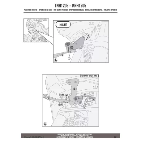 Felső bukócső HONDA CRF1100L Africa Twin Adventure Sports (2024-2025) GIVI