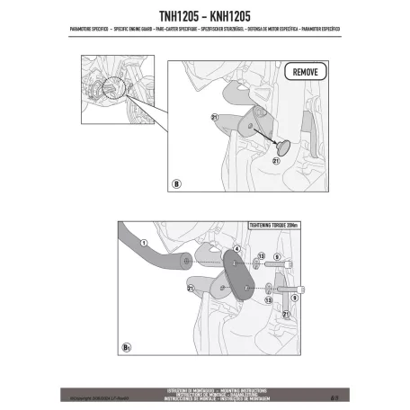 Felső bukócső HONDA CRF1100L Africa Twin Adventure Sports (2024-2025) GIVI