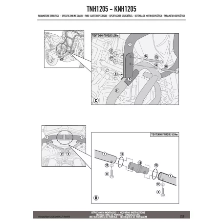 Felső bukócső HONDA CRF1100L Africa Twin Adventure Sports (2024-2025) GIVI