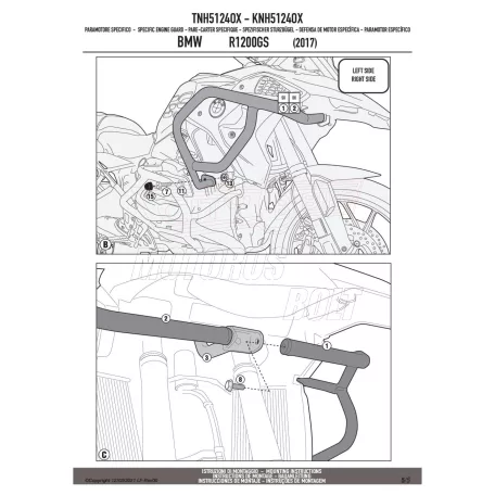 Felső bukócső GIVI TNH5214OX inox