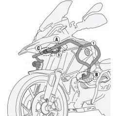 Felső bukócső BMW R 1250 GS (19 > 23) GIVI