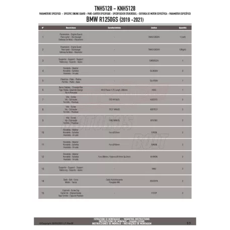 Felső bukócső BMW R 1250 GS (19 > 23) GIVI