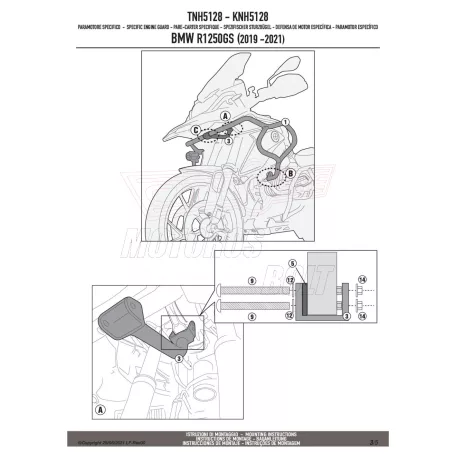 Felső bukócső BMW R 1250 GS (19 > 23) GIVI