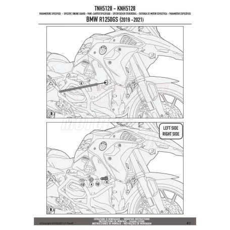 Felső bukócső BMW R 1250 GS (19 > 23) GIVI