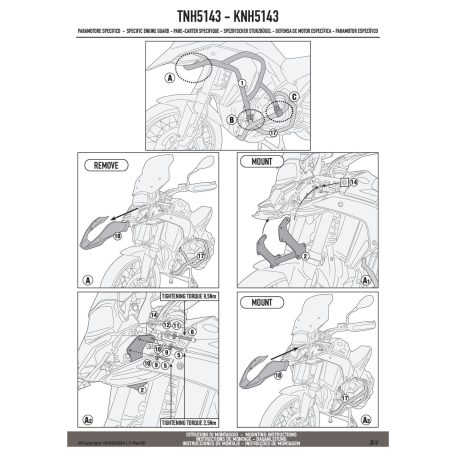Felső bukócső BMW R 1300 GS (2024-2026) GIVI