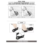 Oldaltáska tartó HONDA CB 650 R (21 > 24), CBR 650 R (21-23) Remove-X GIVI