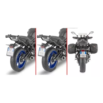   Oldaltáska tartó YAMAHA Tracer 7 / Tracer 7 GT (2020-2024) GIVI