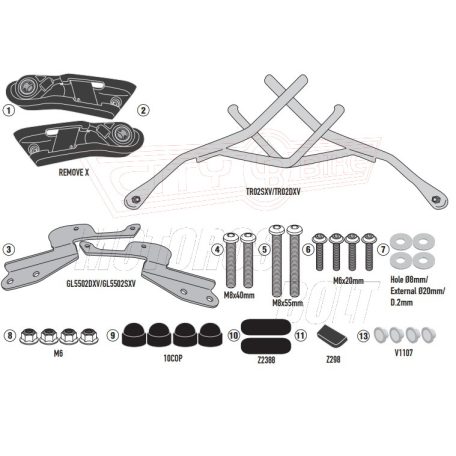 Oldaltáska tartó YAMAHA MT-09 / MT-09 SP (21-23) GIVI
