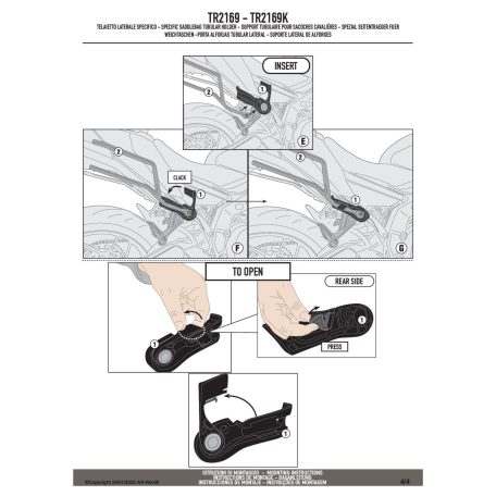 Oldaltáska tartó YAMAHA MT-09 (2024-2025) GIVI